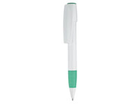 Ручка шариковая Inoxcrom модель Maximus белая/зеленая