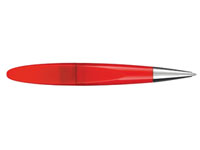 Ручка шариковая Inoxcrom с картой памяти USB 2.0 на 1 Гб красная