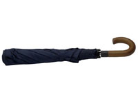 Складной зонт-автомат Ferre (Джанфранко Ферре) с деревянной ручкой синий