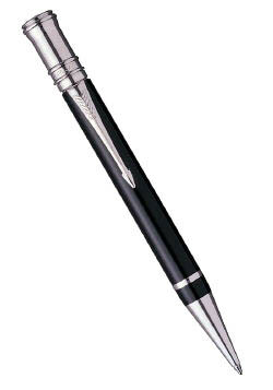 Шариковая ручка Parker Duofold K89, цвет: Black PT, стержень Mblue