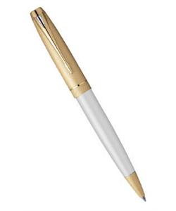 Шариковая ручка Parker Parker 100 K110, цвет: White/GT