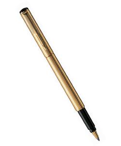   Parker Rialto K90, : Gold Plated, : Mblue