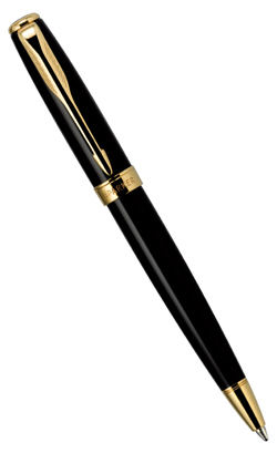 Шариковая ручка Parker Sonnet MINI, цвет: Black GT, стержень: Mblue