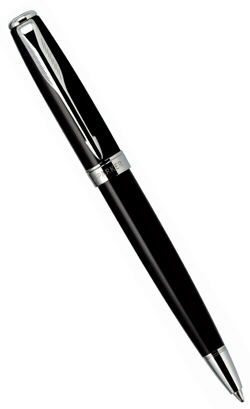 Шариковая ручка Parker Sonnet MINI, цвет: Black ST, стержень: Mblue