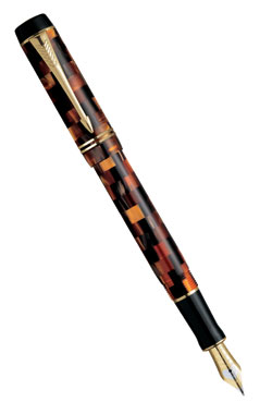   Parker Duofold Mini Check, :  Amber GT, : F