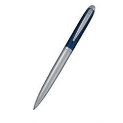 Шариковая ручка NAUTIC Senator, синяя с хромом, цвет чернил синий