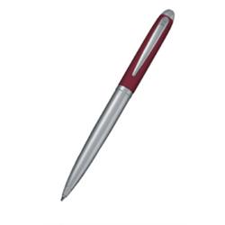 Шариковая ручка NAUTIC Senator, красная с хромом, цвет чернил синий