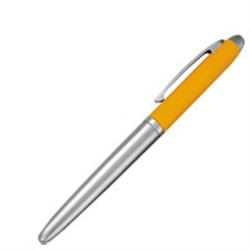 Шариковая ручка NAUTIC Senator, желтая с хромом, цвет чернил синий