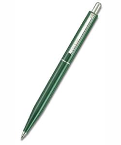 Шариковая ручка  POINT SENATOR, зеленая с металлическими деталями, цвет чернил синий