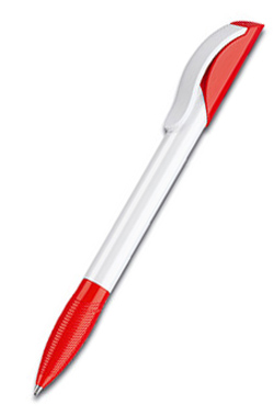 Шариковая ручка HATTRIX BASIC SENATOR, бело-красная, цвет чернил синий