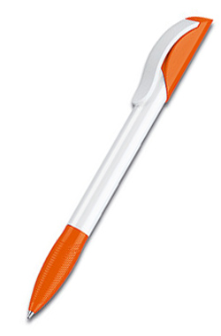 Шариковая ручка HATTRIX BASIC SENATOR, бело-оранжевая, цвет чернил синий, цвет чернил синий