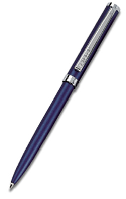 Шариковая ручка DELGADO SENATOR матово-синяя с серебро