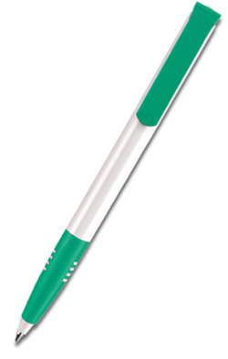 Шариковая ручка SUPER-SOFT SENATOR, бело-зеленая