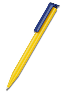 Шариковая ручка SUPER-HIT SENATOR, желтая с темно-синим