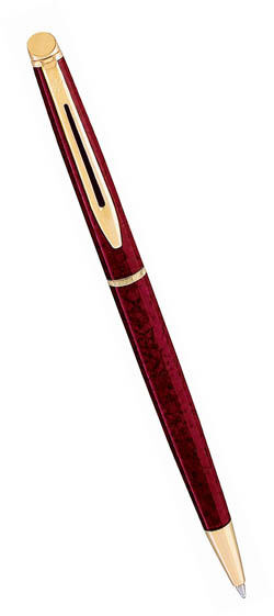 Шариковая ручка Waterman Hemisphere, цвет: Marbled Red, стержень: Mblk (22056)