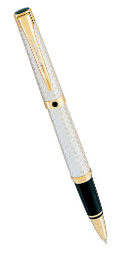 Ручка-роллер Waterman L_Etalon, цвет: Solid Silver (серебро 925 пробы, 8.52)