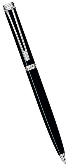 Шариковая ручка Waterman Harmonie, цвет: Black/CT, стержень: Mblue (W21024K)